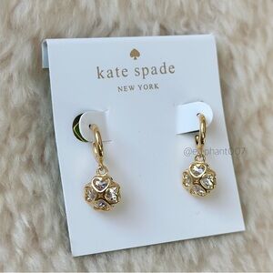 Kate Spade Gold and Crystal Drop Earrings